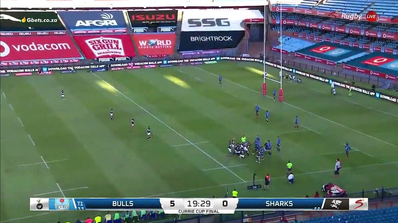 Blue Bulls vs Sharks 11.09.2021 Currie Cup Final First Half