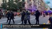Radicales independentistas atacan la jefatura de la Policía Nacional en Barcelona
