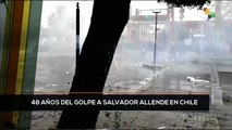 teleSUR Noticias 17:30 11-09: Chilenos marchan hasta cementerio para honrar a Allende