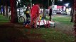 Ciclista sofre queda e é socorrido pelo Corpo de Bombeiros na Avenida Brasil
