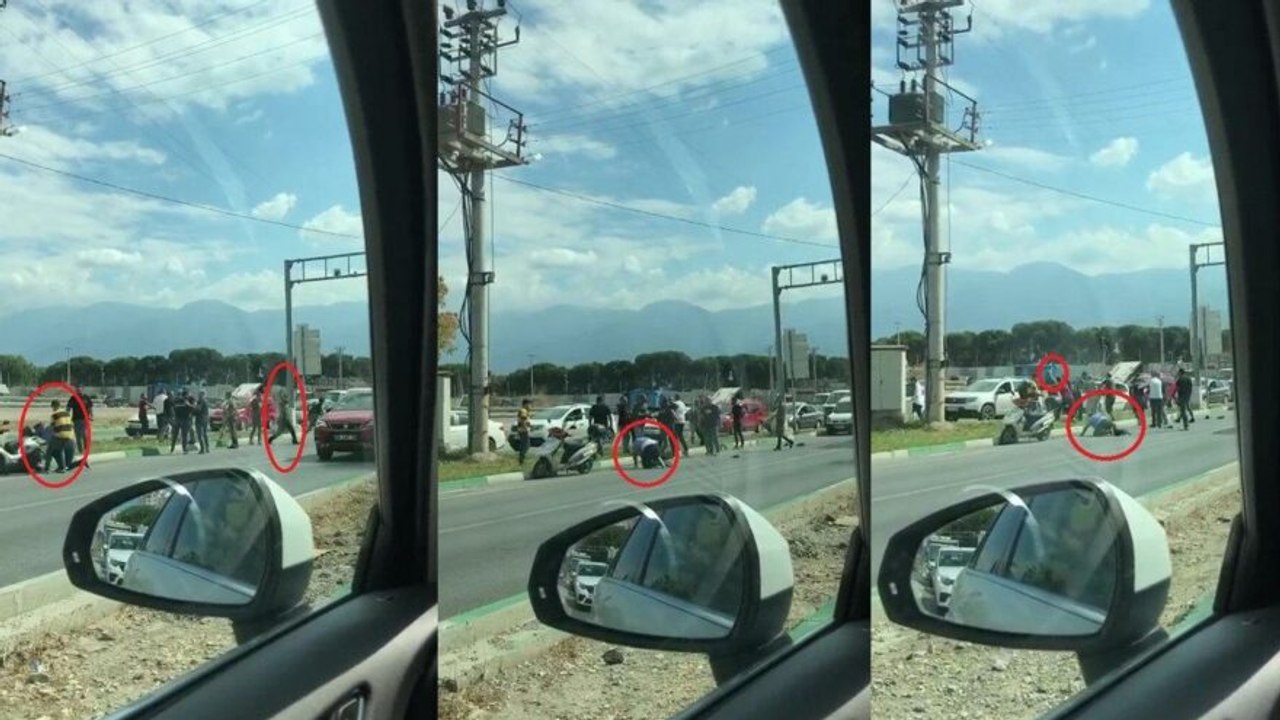 Bursa’da demir çubuklu sopalı yol verme kavgası