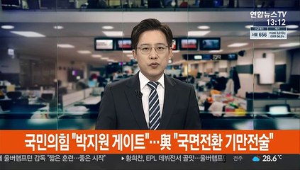국민의힘 "박지원 게이트"…與 "국면전환 기만전술"