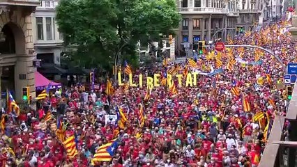 Manifestations à Barcelone : les indépendantistes catalans se mobilisent