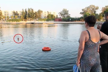 TİTREYENGÖL'E GİREN RUS TURİST ZOR ÇIKARILDI