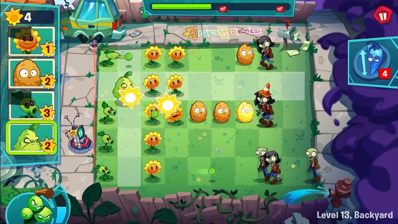 Plants vs. Zombies 3 (Beta) - Level 13, Backyard