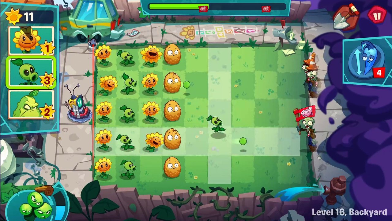 Plants vs. Zombies 3 (Beta) - Level 16, Backyard