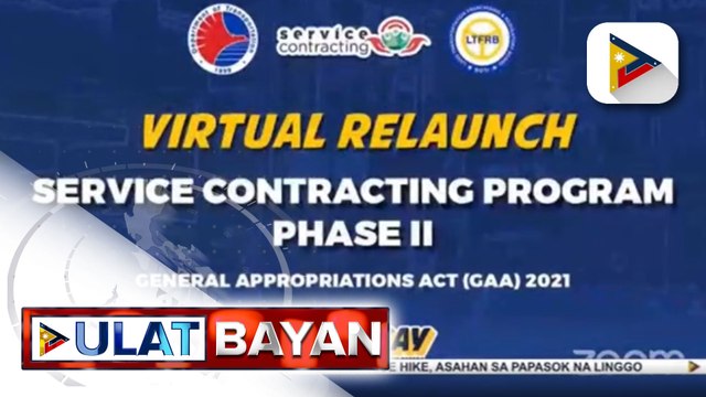 Service Contracting Program 2, muling inilunsad ng LTFRB para sa mga driver at operator