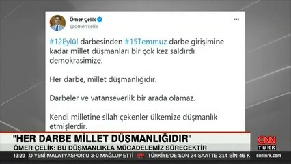Son dakika... AK Parti Sözcüsü Ömer Çelik'ten '12 Eylül' paylaşımı