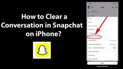 How to Clear a Conversation in Snapchat on iPhone?