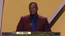 Paul Pierce takes shot at nine teams that passed on draft him before Celtics in Hall of Fame speech