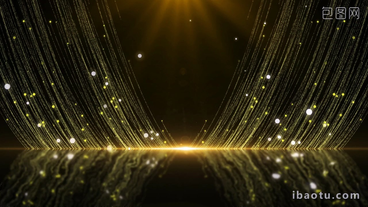 Beautiful black gold particle party