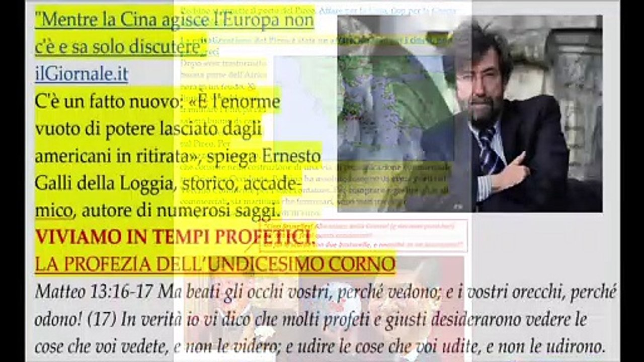 I blocchi UE-Russia-Cina-USA nelle profezie!