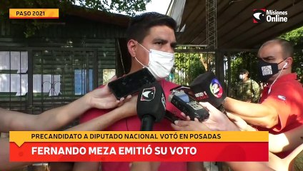 Fernando Meza emitió su voto