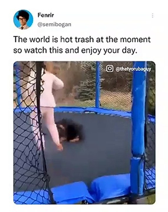Can you tell who's having more fun?