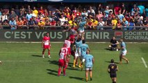 TOP 14 - Essai de Jean-Bernard PUJOL 1 (USAP) - USA Perpignan - Biarritz Olympique - J02 - Saison 2021/2022