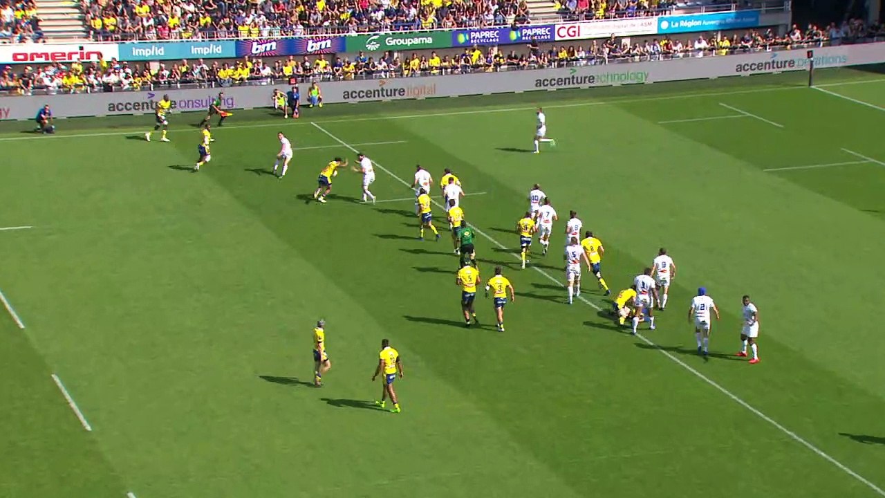 TOP 14 - Essai de Tani VILI (ASM) - ASM Clermont - Castres Olympique - J02 - Saison 2021/2022
