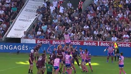 TOP 14 - Essai de Tolu LATU (SFP) - Bordeaux-Bègles - Stade Français - J02 - Saison 2021/2022