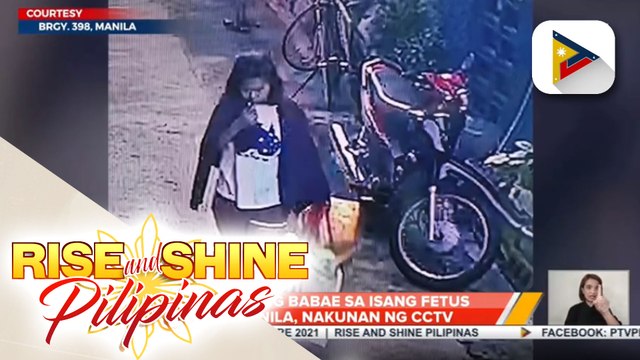 Pag-iwan ng babae sa isang fetus sa Maynila, nakunan ng CCTV; Babaeng nag-iwan ng fetus, nahuli ng otoridad