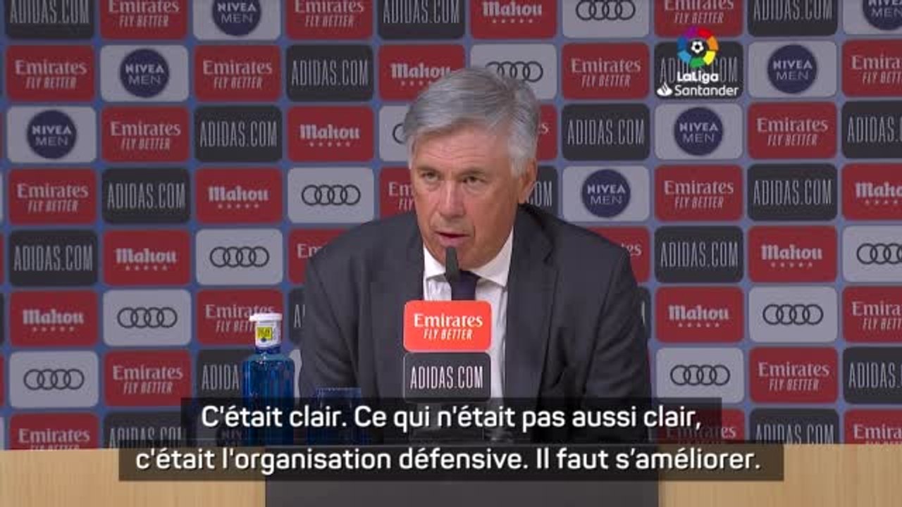 4e j. - Ancelotti : "Nous devons absolument nous améliorer défensivement"