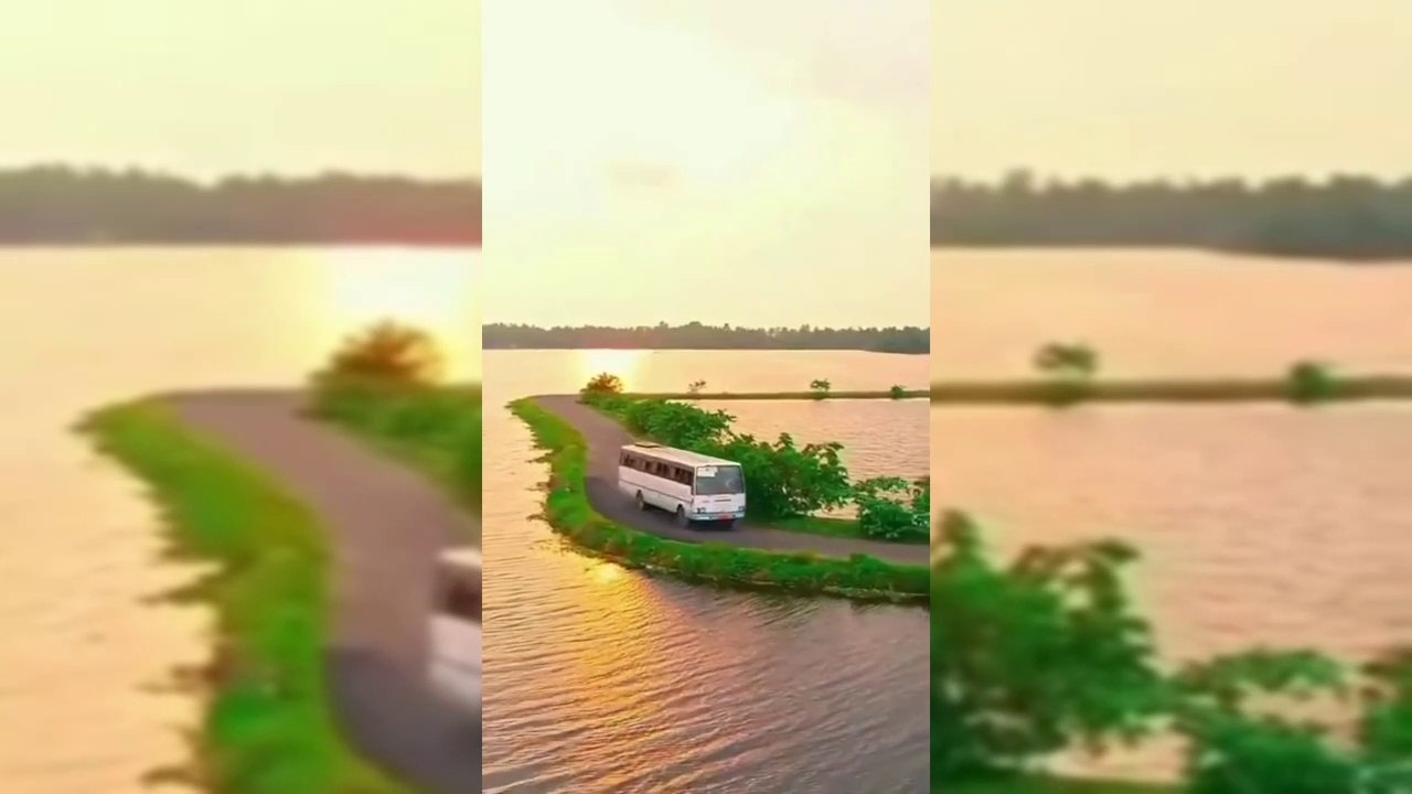 KSRTC bus on Kuttanad backwaters of Kerala | Travel | Scenic Routes