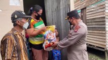 Kapolres Mempawah turun langsung salurkan paket sembako kepada masyarakat