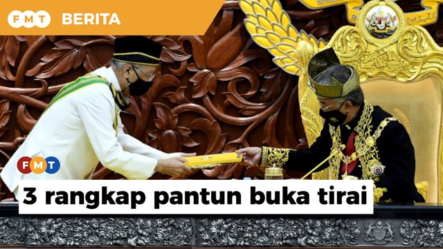 Pantun Agong akhiri Istiadat Pembukaan Penggal Keempat Majlis Parlimen Ke-14