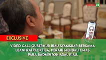 EXCLUSIVE! Video Call GUBERNUR RIAU Dan LEANI RATRI OKTILA, Atlit Riau Peraih Medali Emas Paralympic