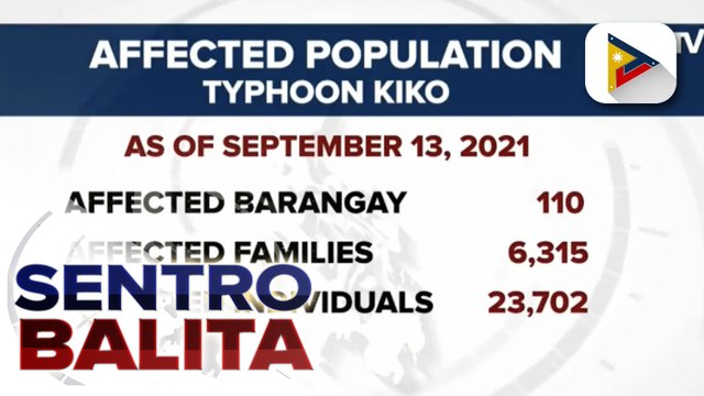 NDRRMC: 17 indibidwal, kumpirmadong nasawi sa pananalasa ng Bagyong #JolinaPH; Higit 100 barangay, nasalanta ng Bagyong #KikoPH; 6-K pamilya, naapektuhan