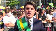 شاهد: المئات يتظاهرون في البرازيل ضدّ الرئيس بولسونارو