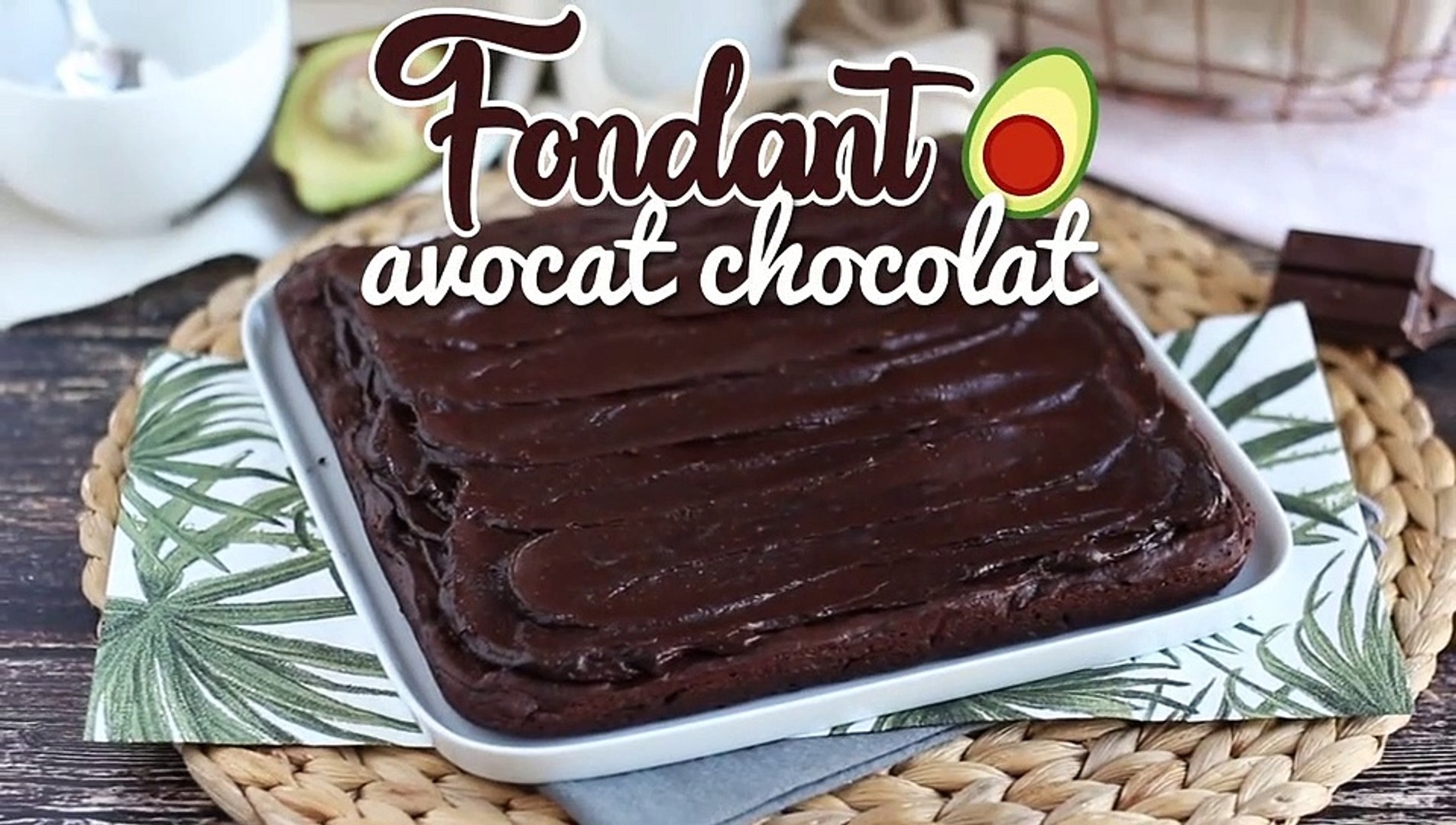 Fondant Avocat Chocolat Sans Beurre Sans Lactose Video Dailymotion