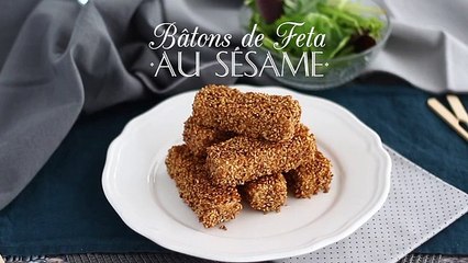 Bâtons de feta au sésame