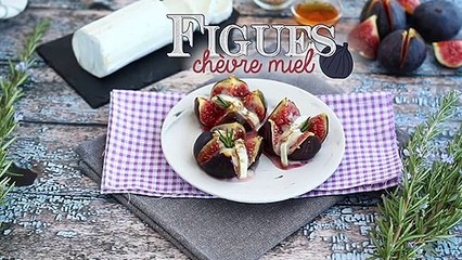 Figues rôties au chèvre miel