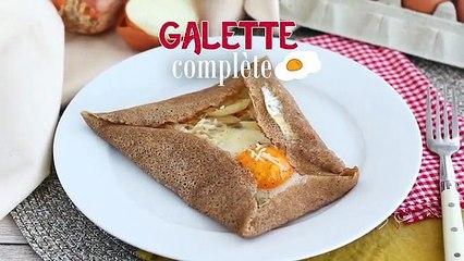 Galettes de sarrasin complète au jambon fromage et œuf