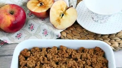 Crumble aux pommes (vegan et sans gluten)