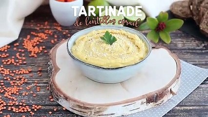 Tartinade aux lentilles corail