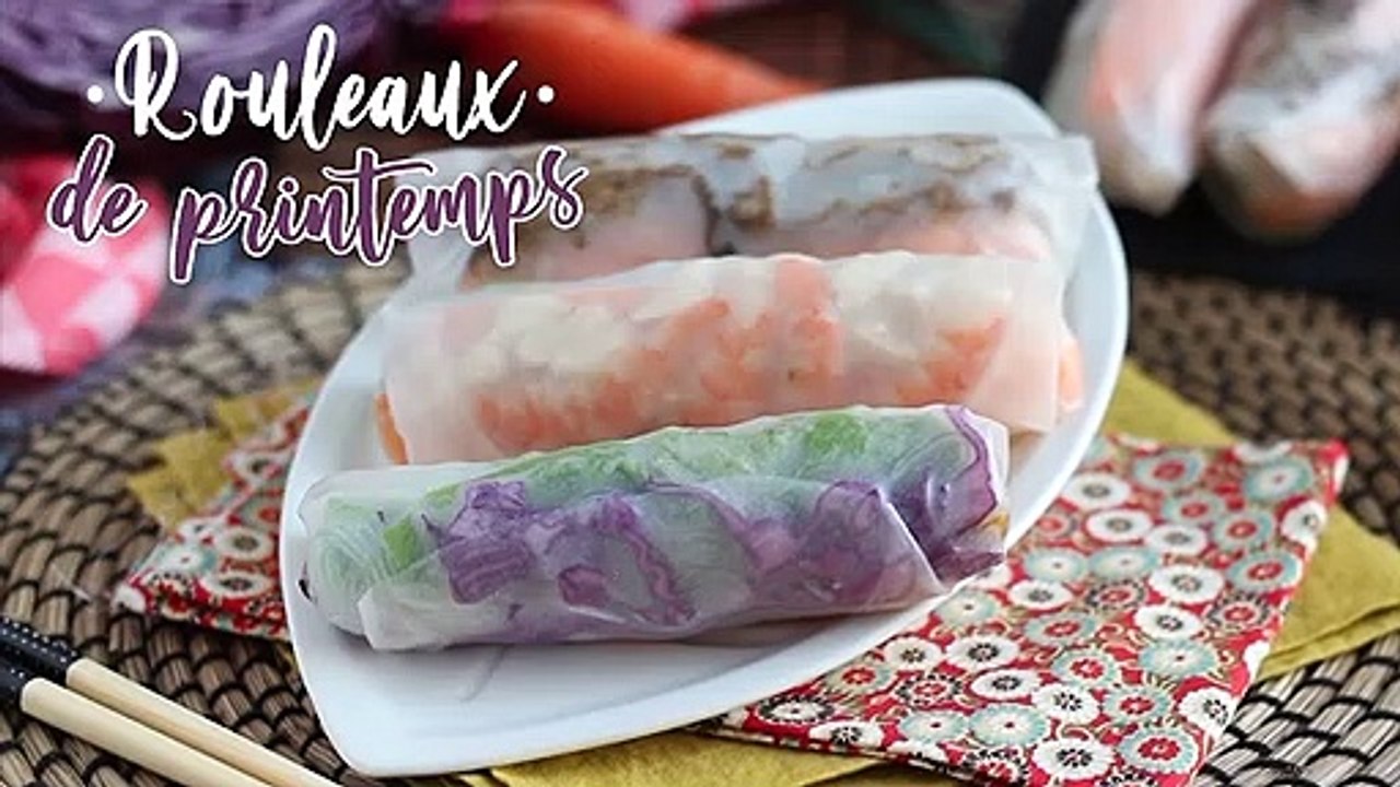 Rouleaux de printemps - bœuf mariné