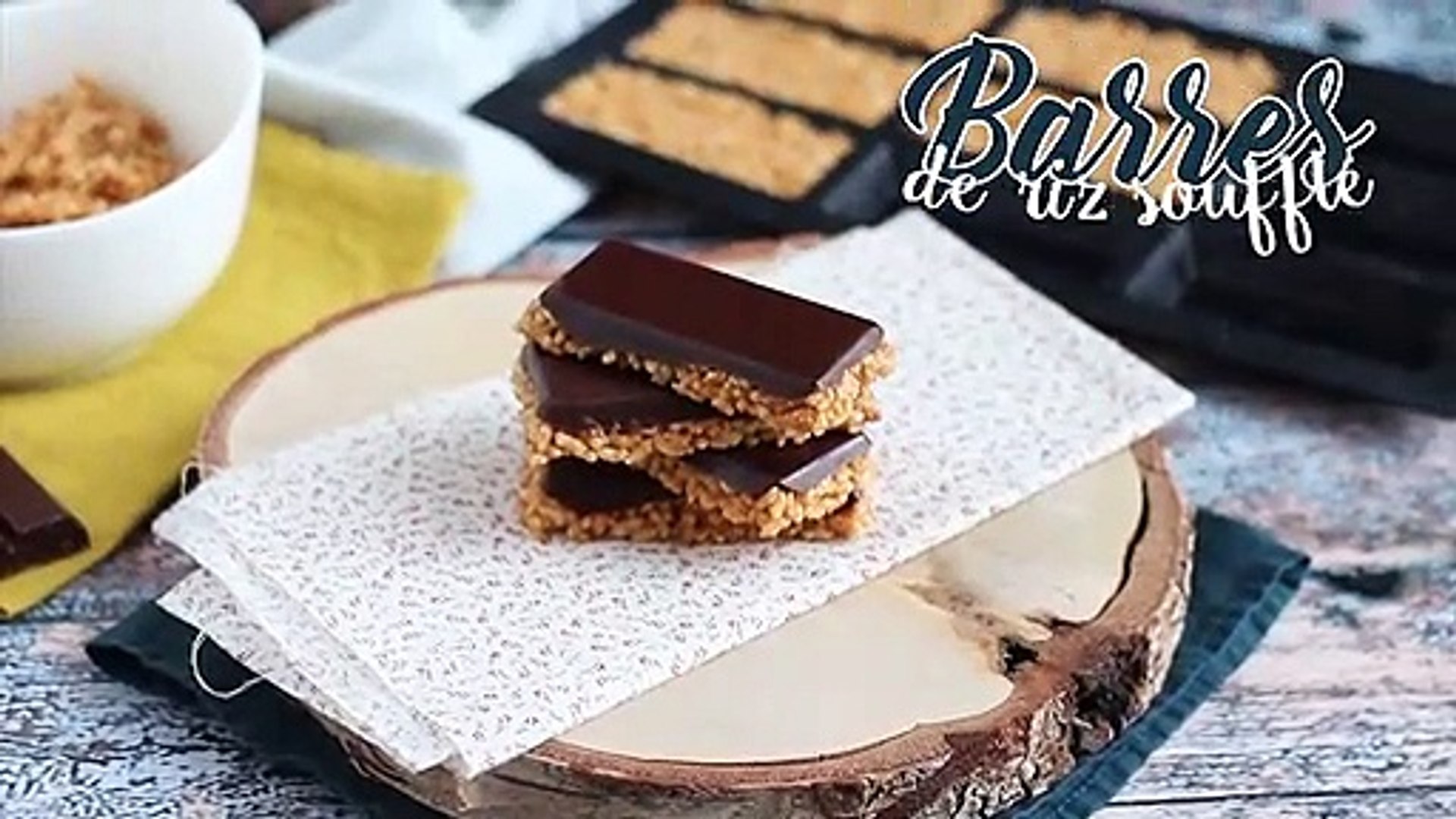 Barres De Cereales Au Riz Souffle Et Chocolat Video Dailymotion