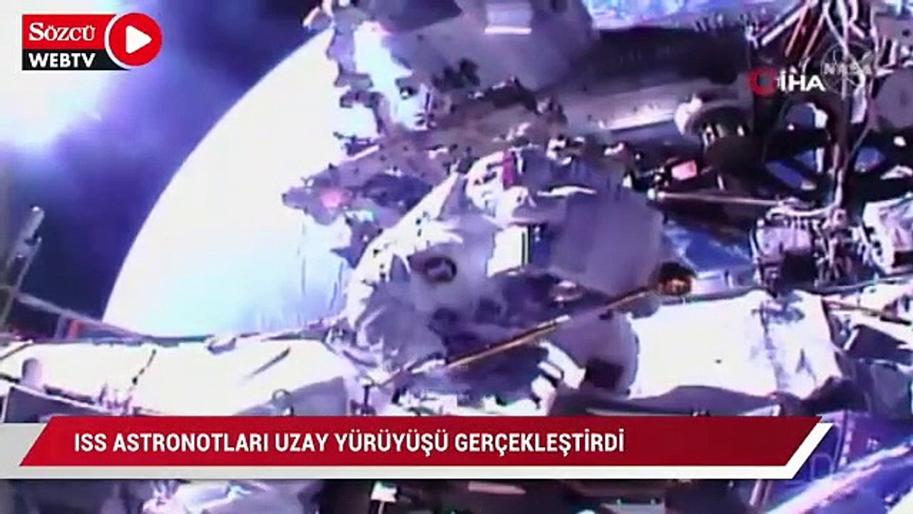 Astronotlar Uluslararası Uzay İstasyonu'nda uza...
