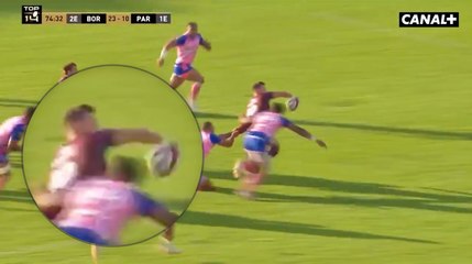 La magnifique chistera de Matthieu Jalibert face au Stade Français