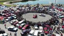 Erzincan'da nefes kesen drift gösterisi