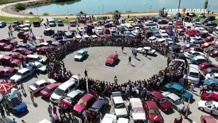 Drift tutkunlarının gösterisi nefes kesti