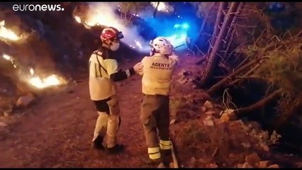 ESPAÑA | Sexto día de lucha contra el fuego en Sierra Bermeja