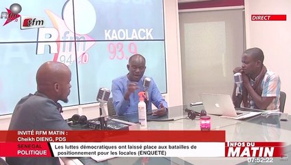 Cheikh Dieng (PDS) invité dans RFM matin du 13 Semptembre 2021