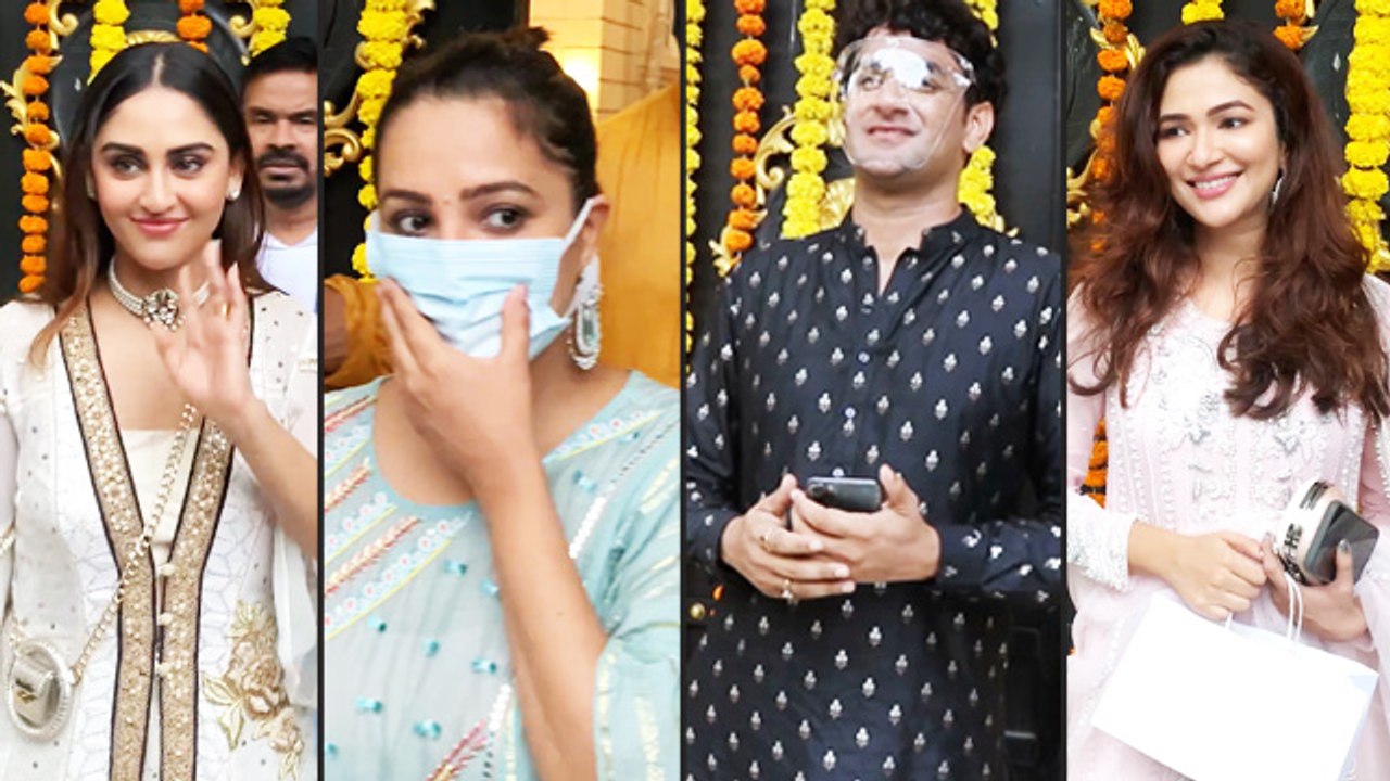 Ekta Kapoor Ganpati Celebration 2021: Anita,Sanaya,Krystle,Karan,Vikas With Many Other TV Celebs