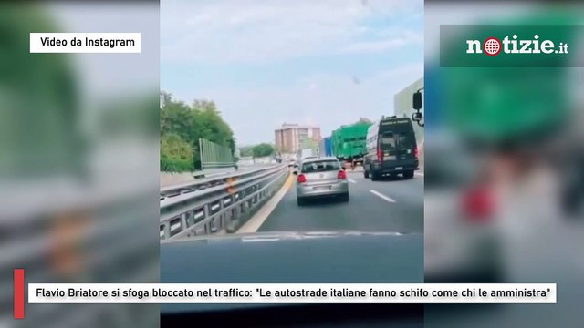Flavio Briatore si sfoga nel traffico: Le autostrade italiane fanno schifo come chi le amministra