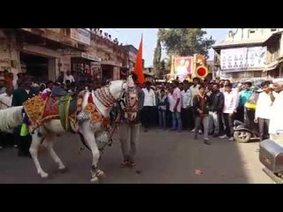 जळगाव येथे संत जगनाडे महाराज यांच्या पुण्यतिथीनिमित्त मिरवणुकीचे आयोजन