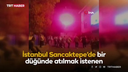 Halayın ortasında patlayan havai fişek paniğe neden oldu