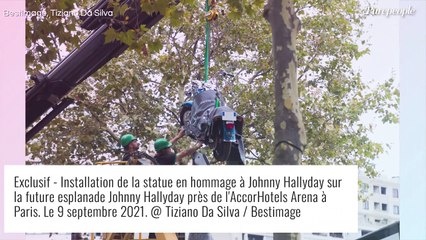 Hommage à Johnny Hallyday : découvrez l'immense sculpture en son honneur révélée en plein Paris
