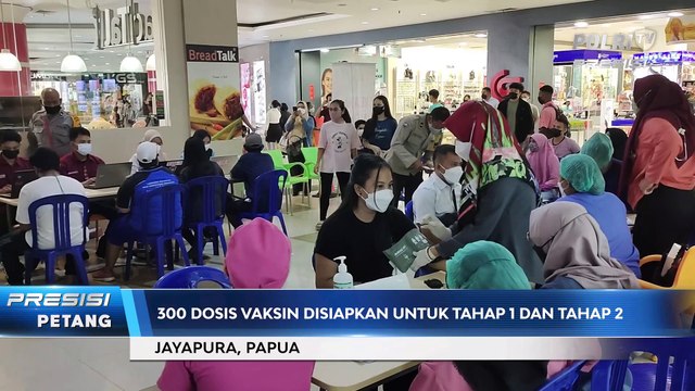 Percepat Vaksinasi Polresta Jayapura Gelar Vaksinasi di Mall