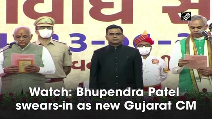 Bhupendra Patel sworn in as new Gujarat Chief Minister
